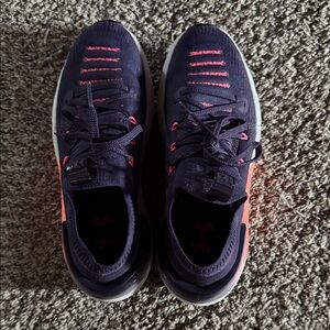 Navy and Pink Athletic Sneakers